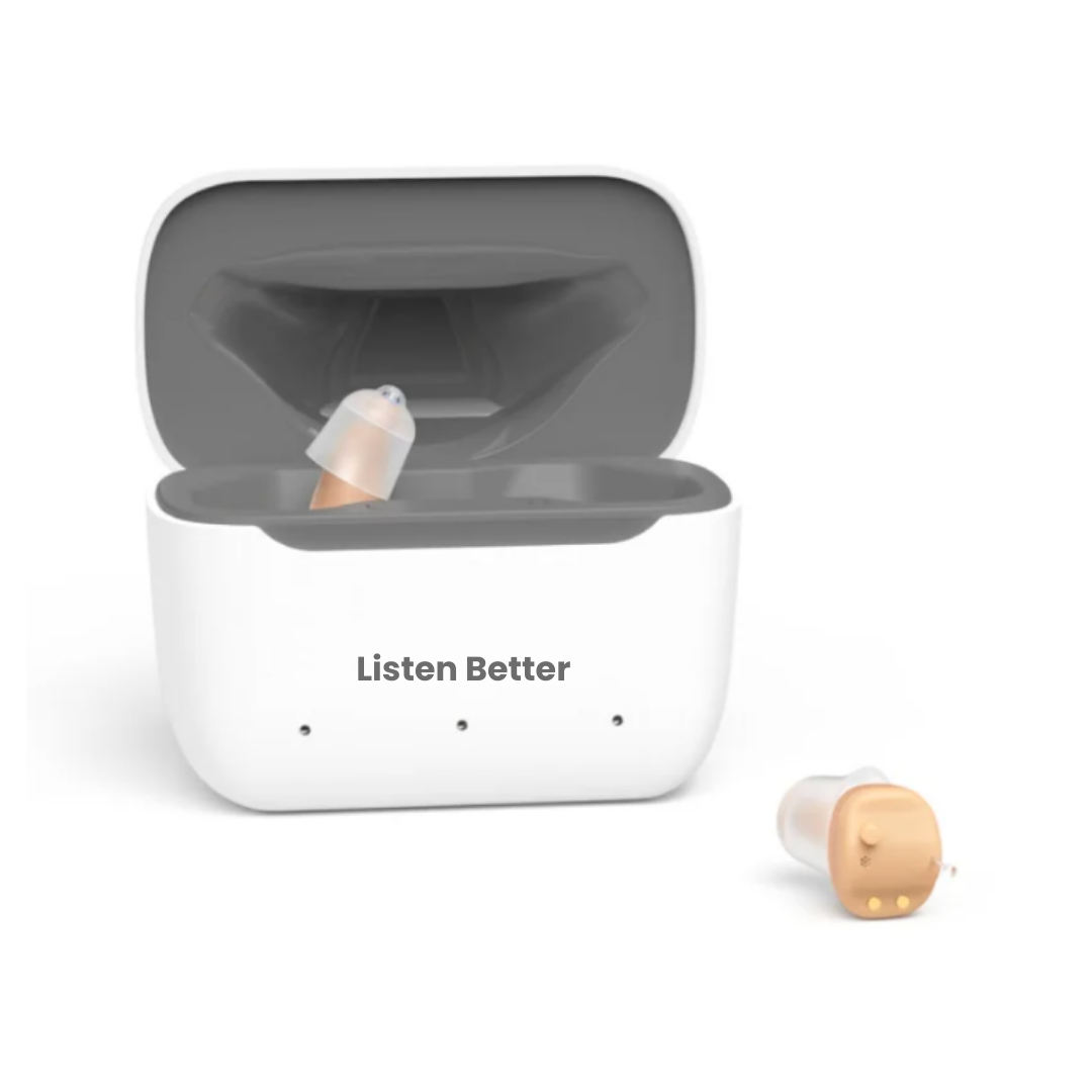 Listen Better 4 Pro o menor aparelho auditivo recarregável do mundo